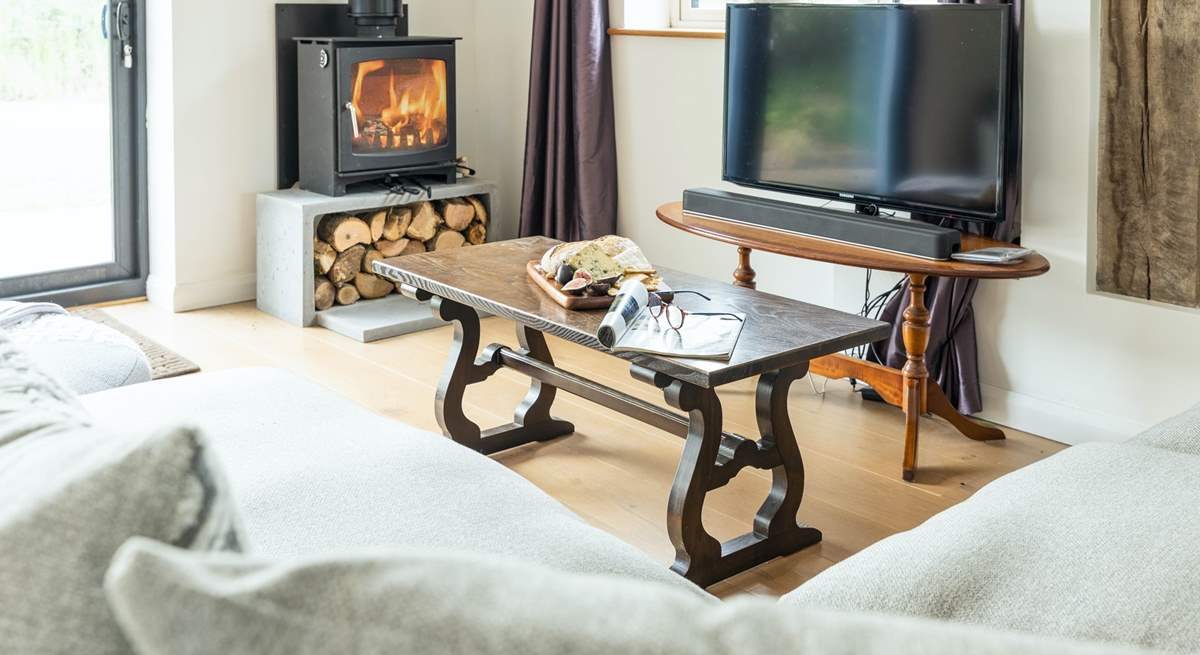 Perfect for a holiday at any time of year, the wood-burner will keep you cosy in winter.