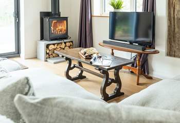 Perfect for a holiday at any time of year, the wood-burner will keep you cosy in winter.