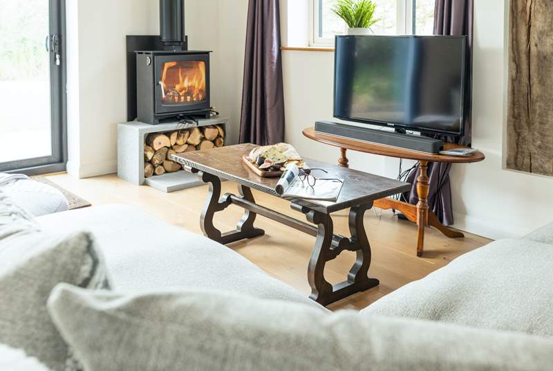 Perfect for a holiday at any time of year, the wood-burner will keep you cosy in winter.