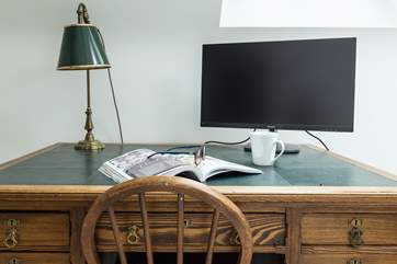 If work calls this convenient desk is at your service.