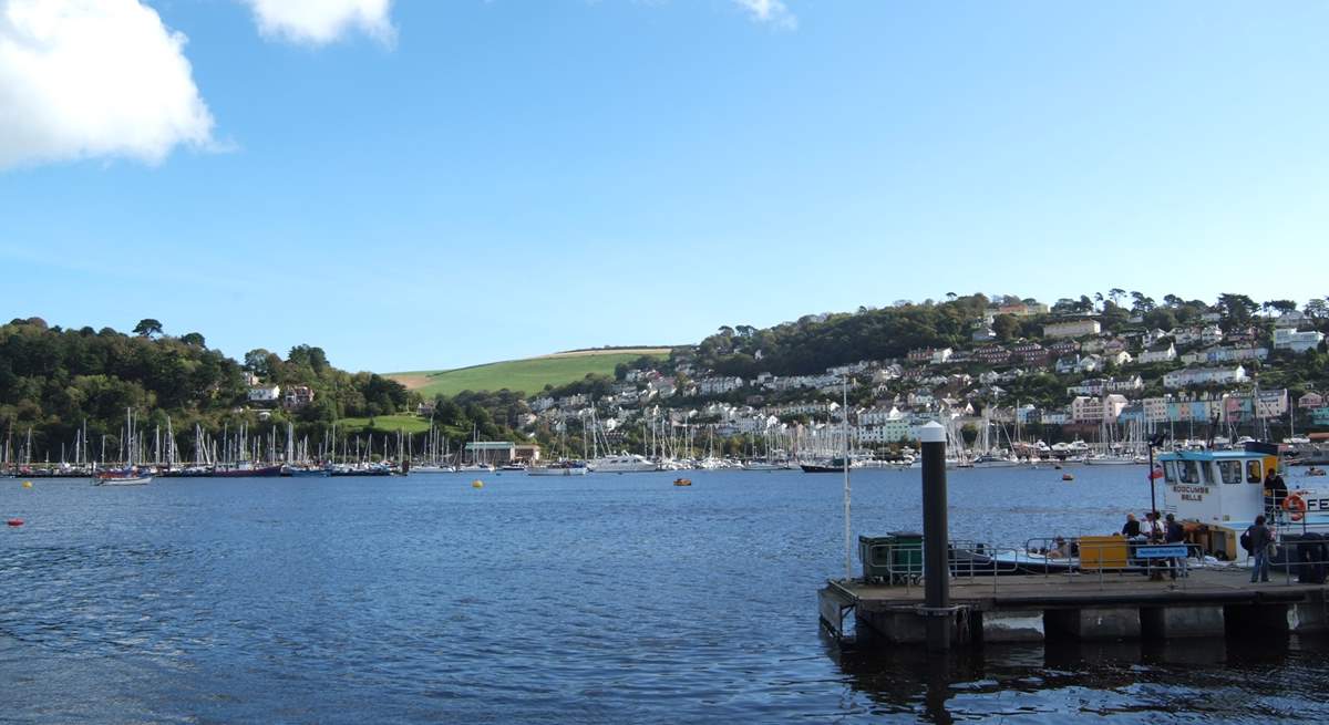 The lovely view over the estuary to Kingswear.