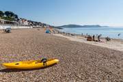 The beautiful beach at Lyme Regis.