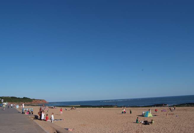 The lovely beach at Exmouth.