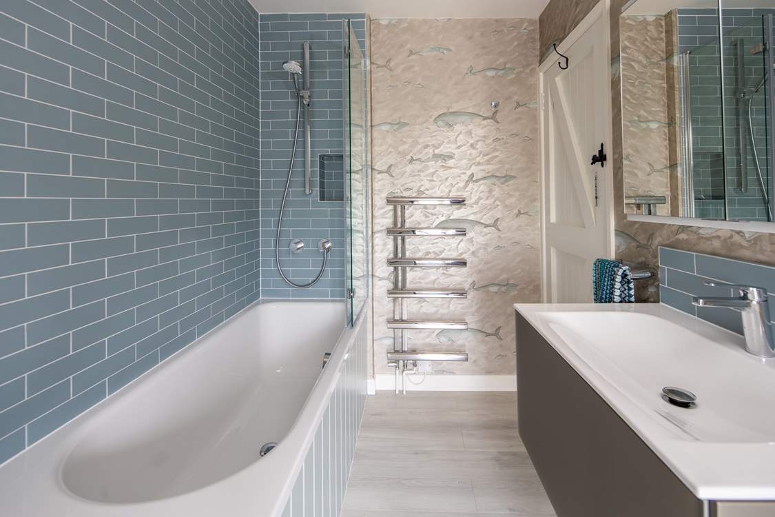 Even the bathroom is beautiful.