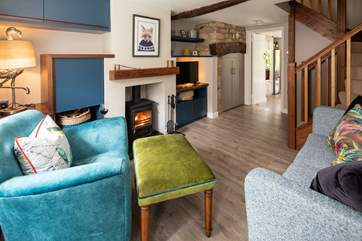 Sink back in to the sumptuous furniture.