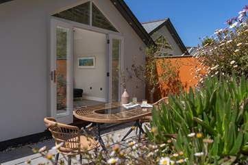 Soak up the sun in your private patio area.