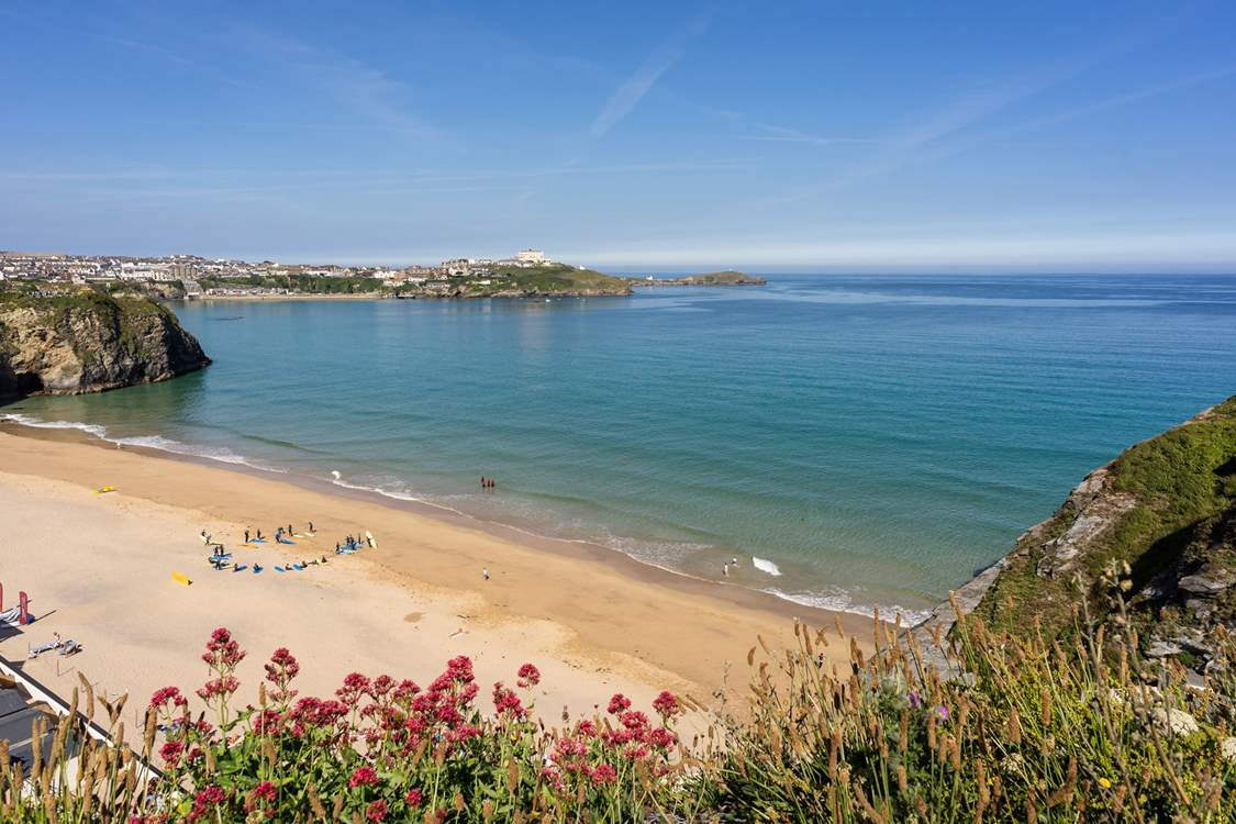 The beautiful beaches of Newquay are not too far away.