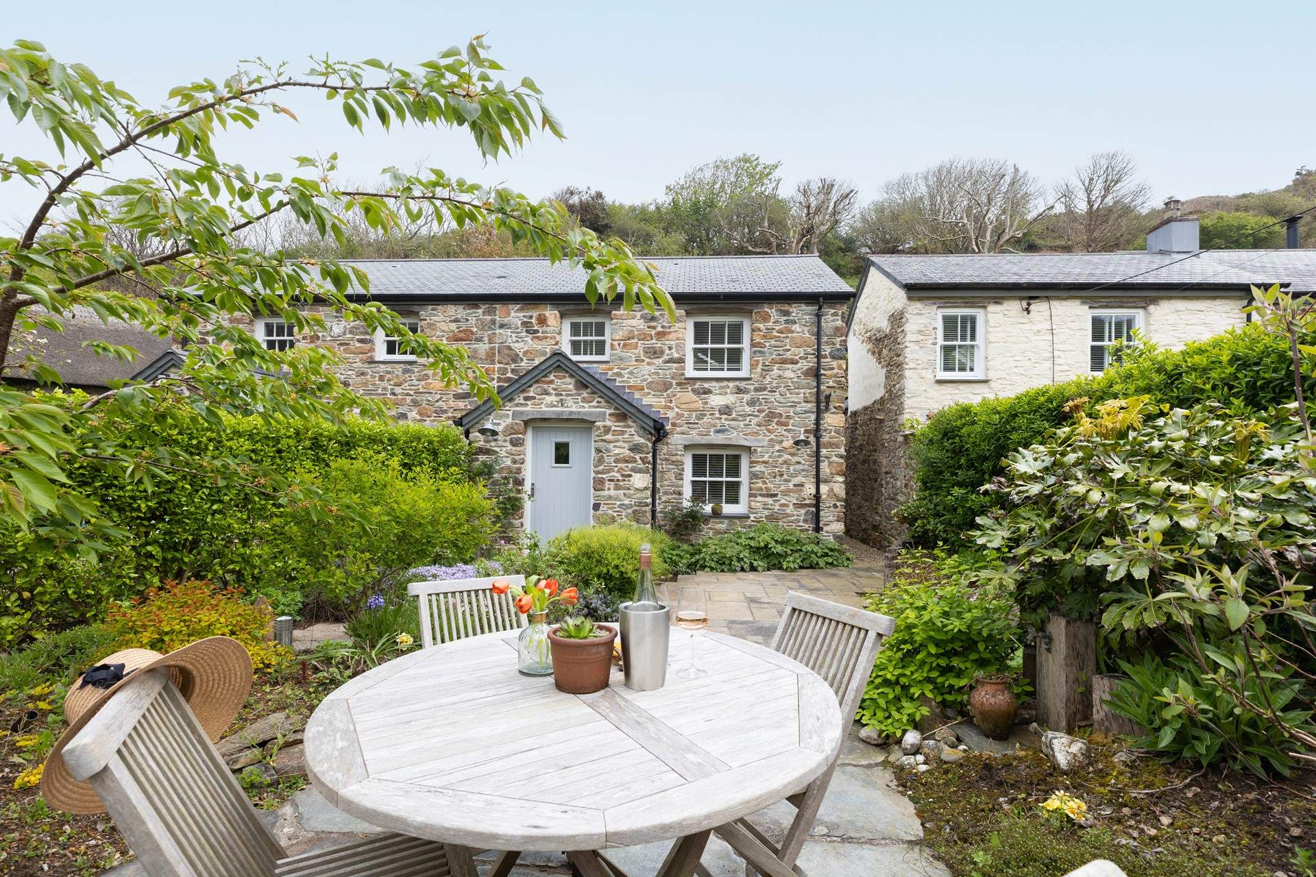 Rosemary Cottage has a pretty front garden. 