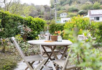 Surrounded by beautiful planting. 