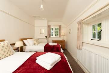 With dual-aspect windows the twin room is bright and tranquil.