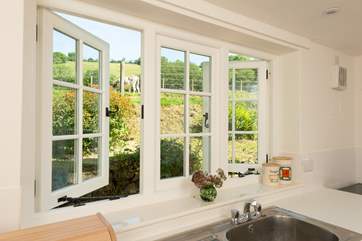 There is even a view from the kitchen sink!