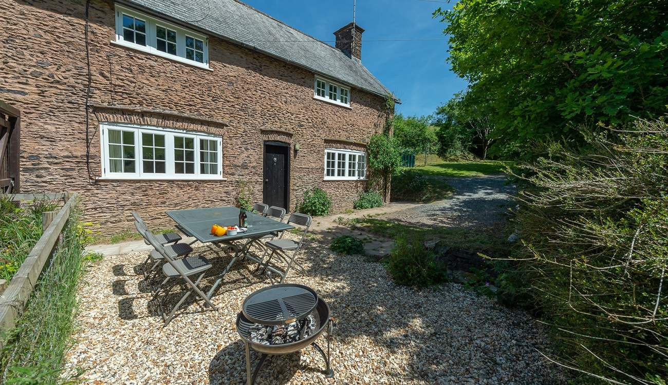 Enjoy lunch or dinner cooked on the fire-pit barbecue.