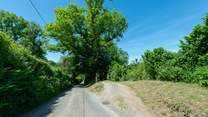 This is the driveway entrance from the road. Your holiday awaits!