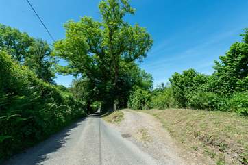 This is the driveway entrance from the road. Your holiday awaits!
