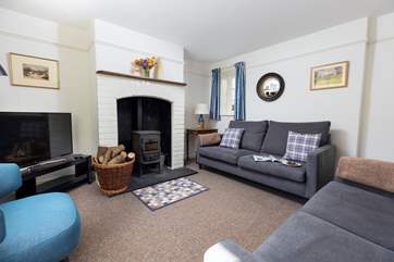 The cosy sitting-room.