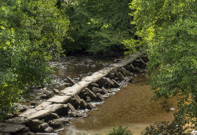 Visit Tarr Steps and the nearby pub which overlooks it. Enjoy a delicious lunch or afternoon tea in the sunshine, or by the fire on a winter's day.
