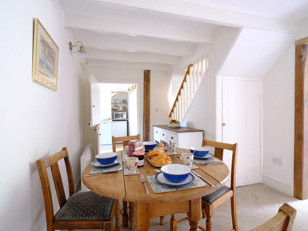 Sitting around the lovely oak table is the perfect place to discuss your adventures.