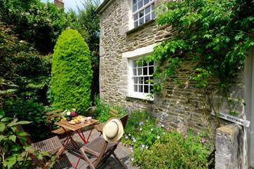 Summer welcomes you to the terraced garden.