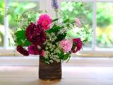 Pretty flowers from the garden are a joy in summer time.