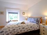 Bedroom one is simple yet stylishly furnished.