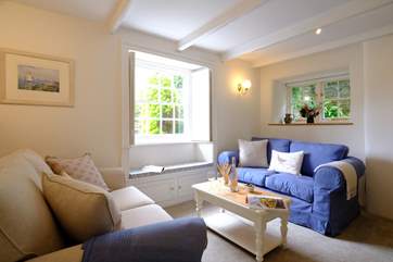 The light and airy sitting-room is a delight.