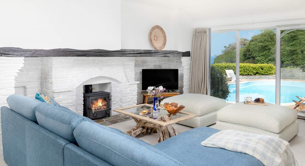 Sit back and relax on the squishy sofas in front of the cosy fire. 