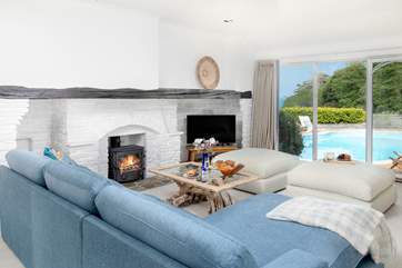 Sit back and relax on the squishy sofas in front of the cosy fire.