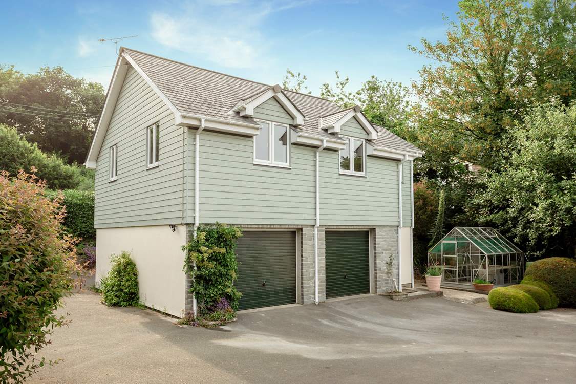 The annexe is on the first floor, set above the garage (that is not in use), where you will find a super-king 'zip and link bed' that can be made up as twins if preferred, sitting/dining-room and kitchenette.