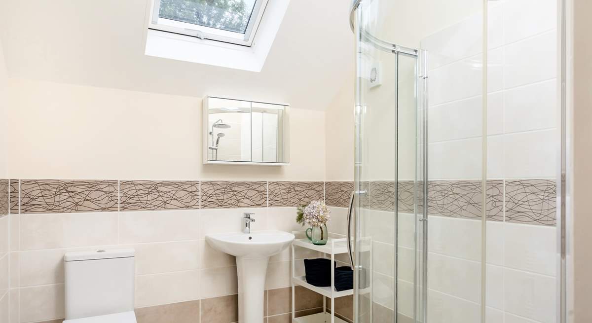 The generous shower-room in the annexe. 