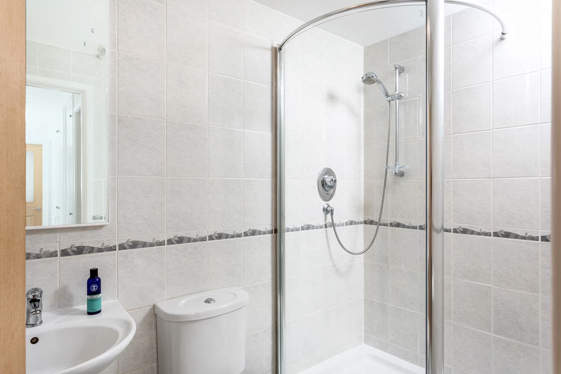 The shower-room in the main house, this is for Bedroom 2.