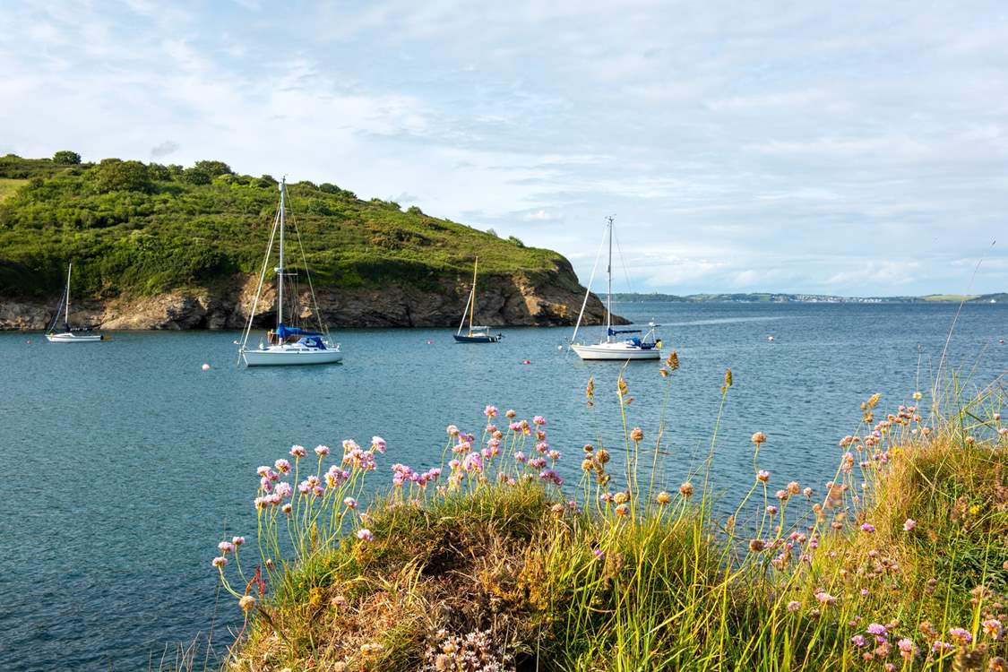 Pretty Gillian Cove is only a short walk away from your stunning holiday home.
