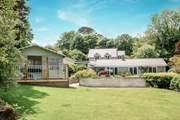 Looking back at Marnylunn, you can see the main house with the annexe behind and the garden-room to the side.