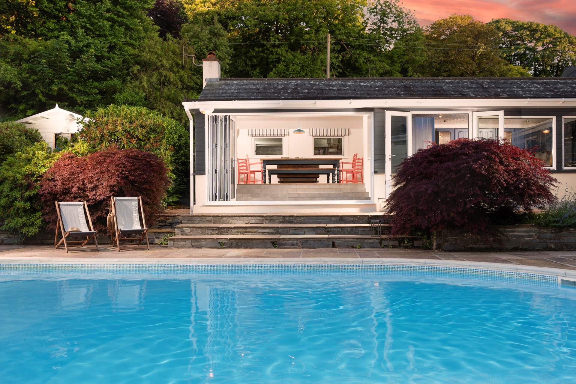 Evening time at Marnylunn is exquisite.