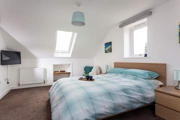 The main bedroom on the second floor with an en suite shower-room.