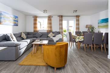 The wonderful open plan living area.