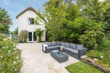 The spacious patio area, perfect for relaxing.