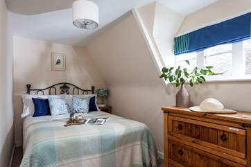 Bedroom 6 has a double bed and lovely chest of drawers.