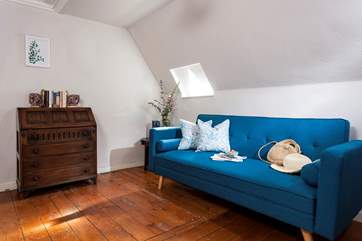 After a quiet spot? This sofa on the second floor landing is the place for you.