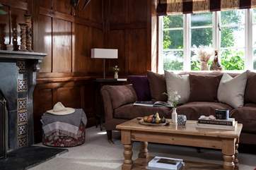 Sitting-room number one with a wood-burner, perfect for those cooler evenings.