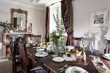 The more formal dining-room.