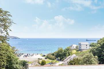 This is the blissful view from the balcony.