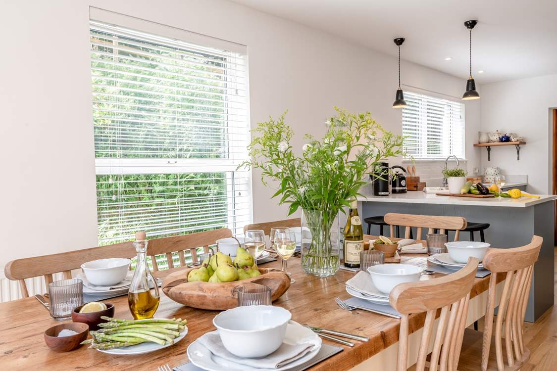 Gather the party, crack open that bottle and enjoy a delicious meal together.