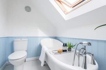 The perfect bath for soaking in after a full day of adventures..