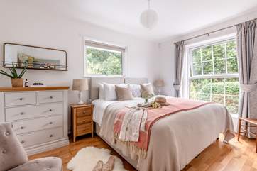 Bedroom one has a comfortable super-king size bed and en suite shower-room.