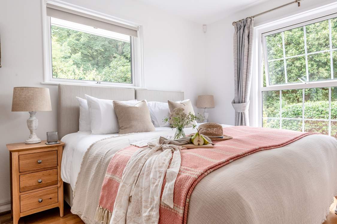 Bedroom 1 has a super-king size bed and is located on the ground floor.