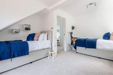 Bedroom four is a twin room and perfect for the younger members of the party.