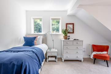 The spacious twin room with storage...