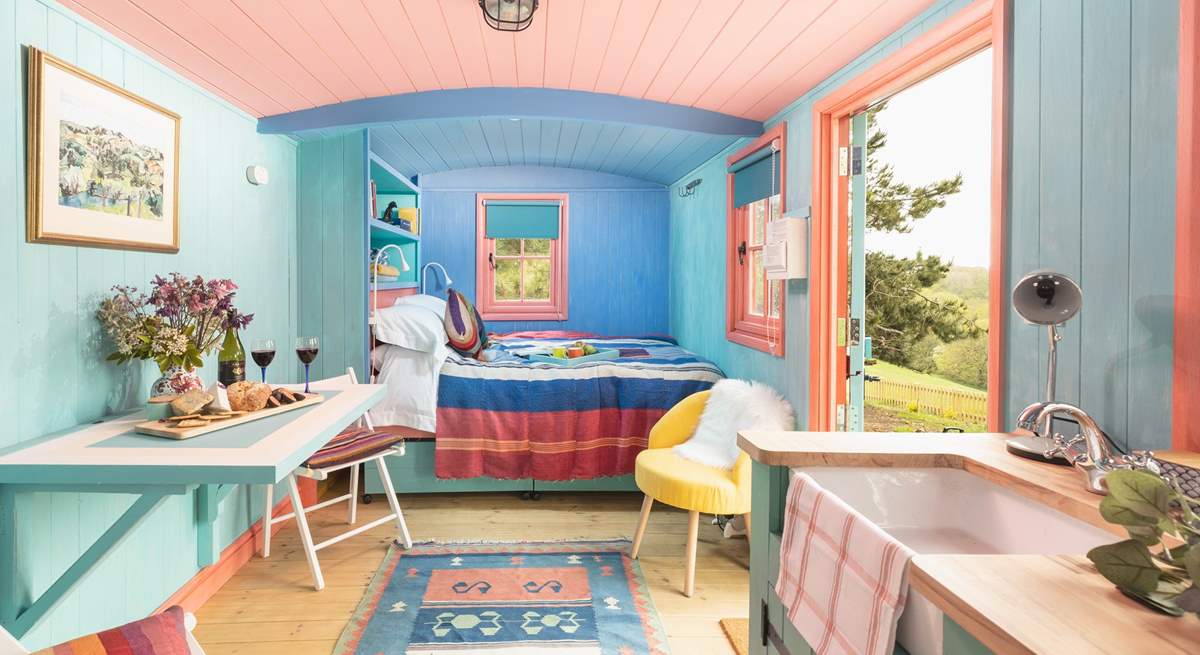 Soak up the sunny, cheerful interior.