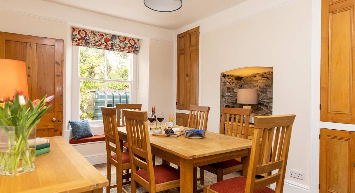 The dining-area is the ideal place for gathering the family to plan the day's adventures.