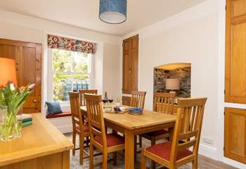 The dining-area is the ideal place for gathering the family to plan the day's adventures.